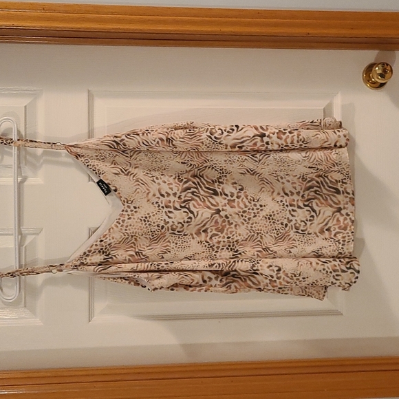 Torrid Size 4 Swing Cami Taupe Animal Print - Picture 2 of 4